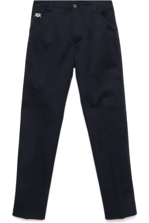 VERSACE Byxor, Herr, L, Blå Stiliga Byxor