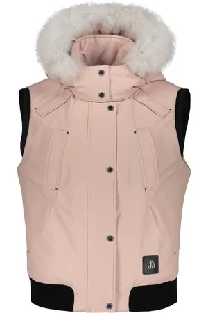 Moose Knuckles Jacka, Dam, S, Bomull, Huva Bodywarmer med avtagbar pälskant