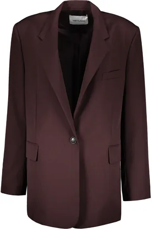 Low Classic Jacka, Dam, L, Polyester, Klassisk ullblazer med slagkrage