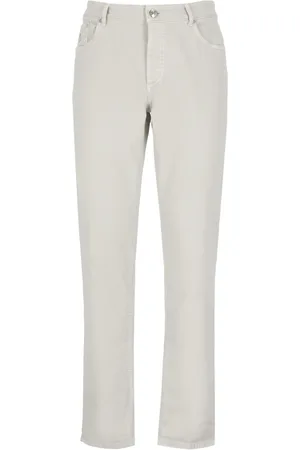 Brunello Cucinelli Byxor, Herr, M, Bomull, bomullsbyxor med broderad logotyp