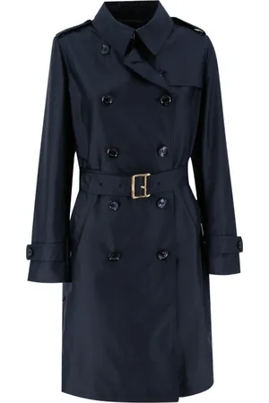 MOORER Kappa, Dam, S, Klassisk dubbelknäppt trenchcoat