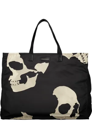 Alexander McQueen Väska, Herr, ONE Size, Läder, Stilren Tryckt Toteväska