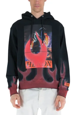 Heron Preston Sweatshirts & Hoodies, Herr, L, Bomull, Stilren hoodie för vardagsbruk