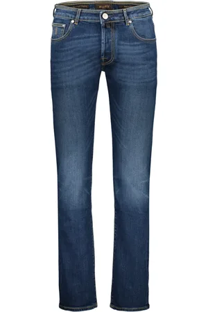 MOORER Jeans, Herr, W35, Bomull, 5-ficksjeans med metall detaljer
