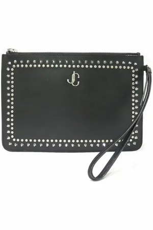 Jimmy Choo Pre-owned, Dam, ONE Size, Pre-owned Laeder kuvertvskor