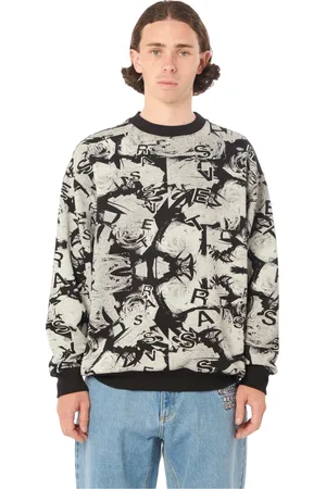 Rassvet Sweatshirts & Hoodies, Herr, M, Bomull, Blommig Crewneck Sweatshirt