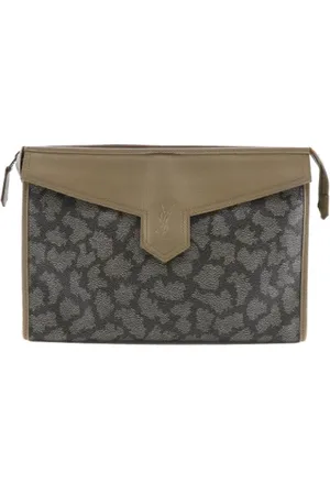 Saint Laurent Pre-owned, Dam, ONE Size, Pre-owned Laeder kuvertvskor