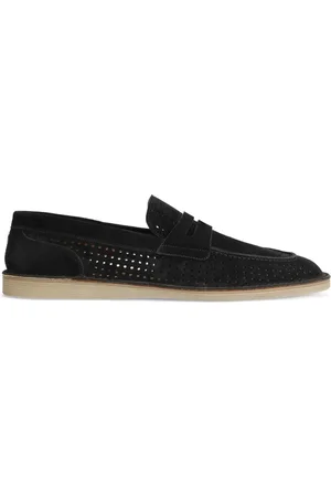 Dolce & Gabbana Skor, Herr, 44 EU, Läder, Bruna platta skor med lädersula