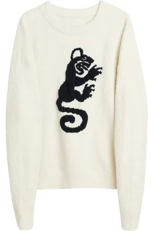 Soulland Stickade tröjor & koftor, Dam, 2Xs/Xs, Bomull, Sunny jumper