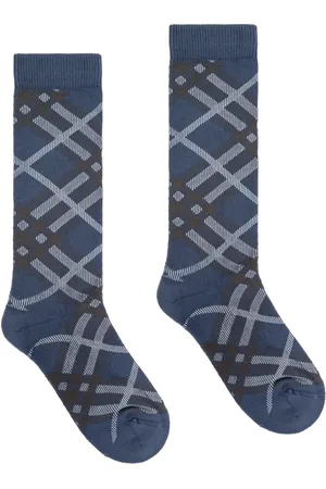 Burberry Underkläder, Herr, S, Bomull, Rutiga Strumpor