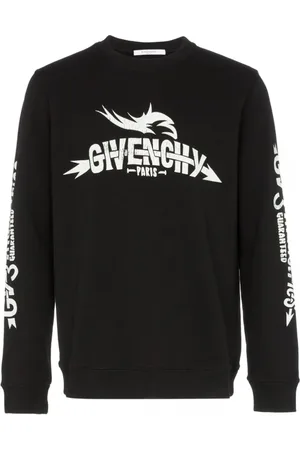 Givenchy Sweatshirts & Hoodies, Herr, L, Bomull, Logotypad Sweatshirt