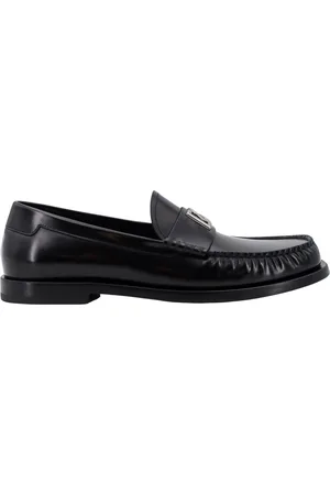 Dolce & Gabbana Skor, Herr, 40 EU, Läder, Metal Monogram Loafers