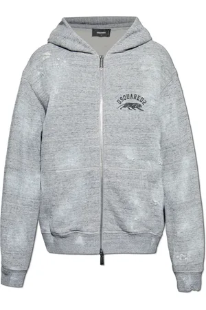 Dsquared2 Sweatshirts & Hoodies, Herr, L, Bomull, Sweatshirt med logotyp
