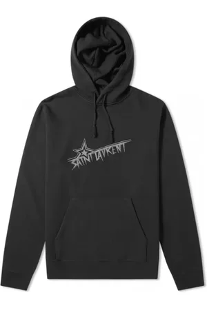 Saint Laurent Sweatshirts & Hoodies, Herr, S, Bomull, Huvtröja med huva
