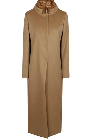 HERNO Kappa, Dam, M, Polyester, Vadderad lång kappa med bib
