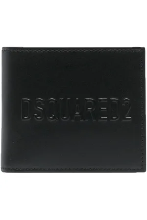 Dsquared2 Accessoarer, Herr, ONE Size, Läder, Tvåfaldig Plånbok med Kortfack