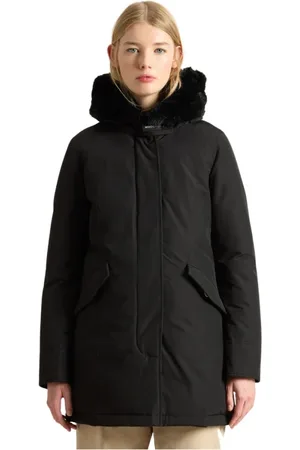 Woolrich Kappa, Dam, L, Fuskpäls, Svart Arctic Parka
