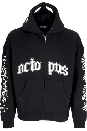 Octopus Sweatshirts & Hoodies, Herr, M, Bomull, Transformbar huvtröja med mask