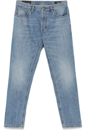 Dondup Jeans, Herr, W35, Denim, Ljusblå Denim Jeans med Klassiska Fickor