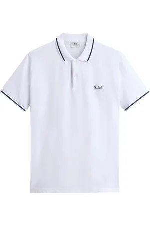 Woolrich Topp, Herr, M, Bomull, Grafisk Polo Tröja Vit