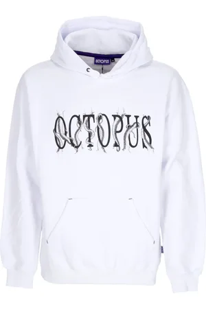 Octopus Sweatshirts & Hoodies, Herr, XS, Bomull, Logo Hoodie Vit Bomullströja