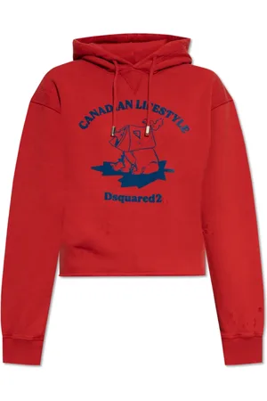 Dsquared2 Sweatshirts & Hoodies, Dam, S, Bomull, Sweatshirt med logotyp