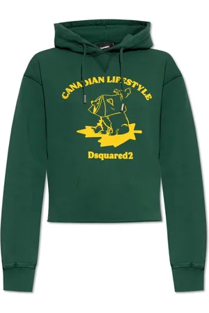 Dsquared2 Sweatshirts & Hoodies, Dam, XS, Bomull, Sweatshirt med logotyp