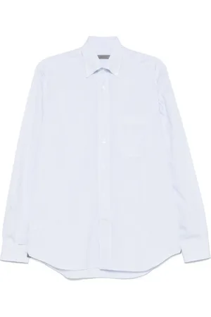 corneliani Skjorta, Herr, M, Blårandig Skjorta Stilfull