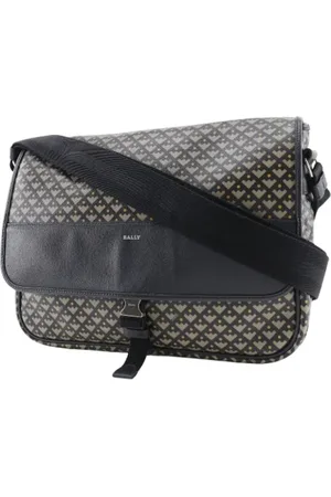 Bally Pre-owned, Herr, ONE Size, Pre-owned Canvas axelremsvskor