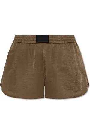 Helmut Lang Shorts, Dam, S, Nylon, Shorts med logopatch