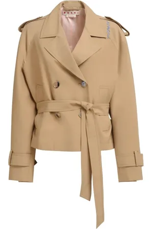 Marni Jacka, Dam, XS, Polyester, Elegant ullblandningsjacka