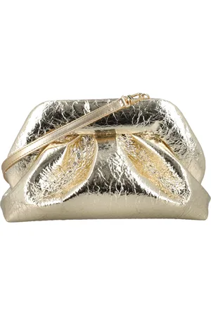 THEMOIRÈ Väska, Dam, ONE Size, Läder, Guld Tia Clutch Vegansk Läder Handväska