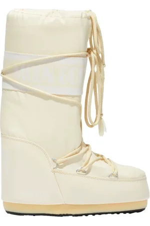 Moon Boot Skor, Dam, 39 EU, Nylon, Iconic Nylon Boots i Cream