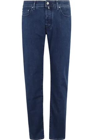 Jacob Cohen Jeans, Herr, W38, Denim, Slim Fit Denim Stone Jeans