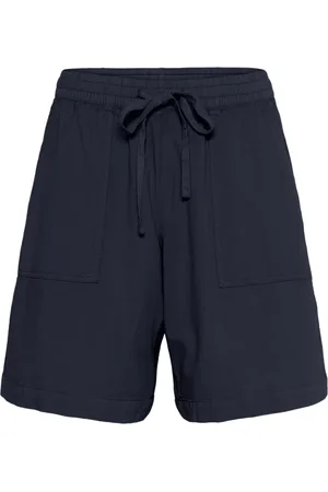 Kaffe Shorts, Dam, M, Bomull, Midnight Marine Lös Passform Shorts