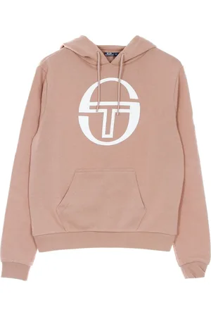 Sergio Tacchini Sweatshirts & Hoodies, Dam, XS, Martin Cropped Logo Dam Cropped Hoodie Mistery Rose