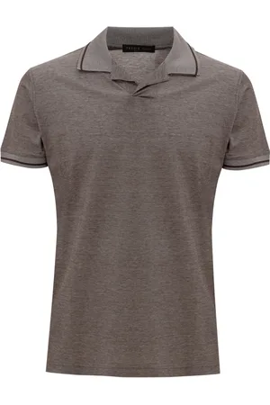 corneliani Topp, Herr, M, Bomull, Polo med kragedetalj