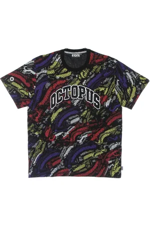 Octopus Topp, Herr, XL, Bomull, Svart Herr Deco Tee T-shirt