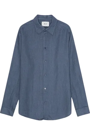 NN.07 Skjorta, Herr, XL, Linne, Premium Linneskjorta Bering Sea