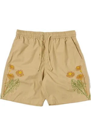 Universal Works Shorts, Herr, W28, Bomull, Beige Strand Shorts Stilfull Modell