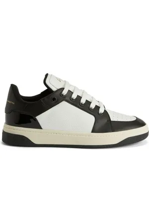 Giuseppe Zanotti Skor, Herr, 40 EU, Läder, Vit läder lågtoppsneaker