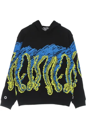 Octopus Sweatshirts & Hoodies, Herr, M, Bomull, Svart lättvikts huva tröja