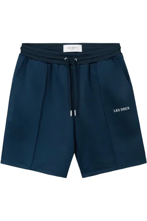 Les Deux Shorts, Herr, S, Polyester, Bekväma Track Shorts med Skräddarsydda Tryckknappar