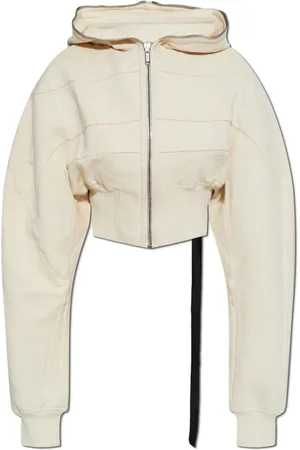 Rick Owens Sweatshirts & Hoodies, Dam, M, Bomull, Kort sweatshirt