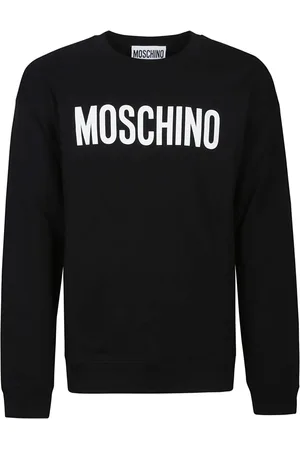 Moschino Sweatshirts & Hoodies, Herr, M, Tryckt Sweatshirt för Stiligt Utseende