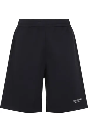 Giorgio Armani Shorts, Herr, L, Blå Bermuda Shorts Herrmode