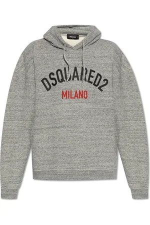 Dsquared2 Sweatshirts & Hoodies, Herr, 2Xl, Bomull, Sweatshirt med logotyp