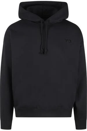 Y-3 Sweatshirts & Hoodies, Herr, XS, Bomull, Terry Hoodie med Satin Logo