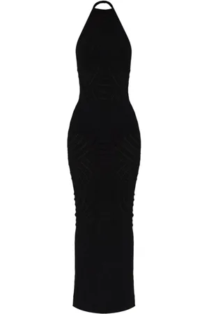 MISBHV Klänning, Dam, M, Svart Halter Maxi Klänning