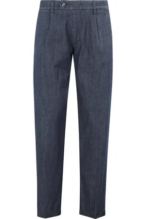 RE-HASH Byxor, Herr, W34, Denim, Denim Chinos för män